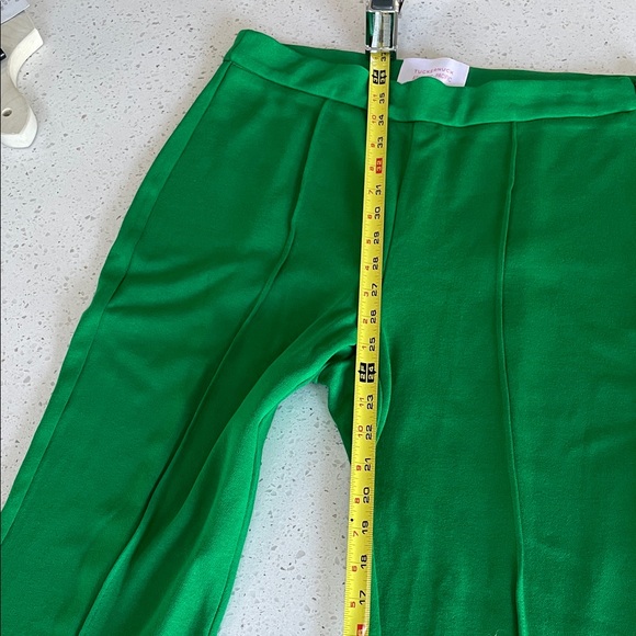 Tuckernuck Bright Green Cropped Flare Pants - Picture 4 of 9